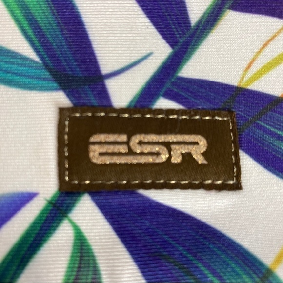 ESR Multi Coloured Leaf Print Laptop Sleeve Case - Picture 4 of 8